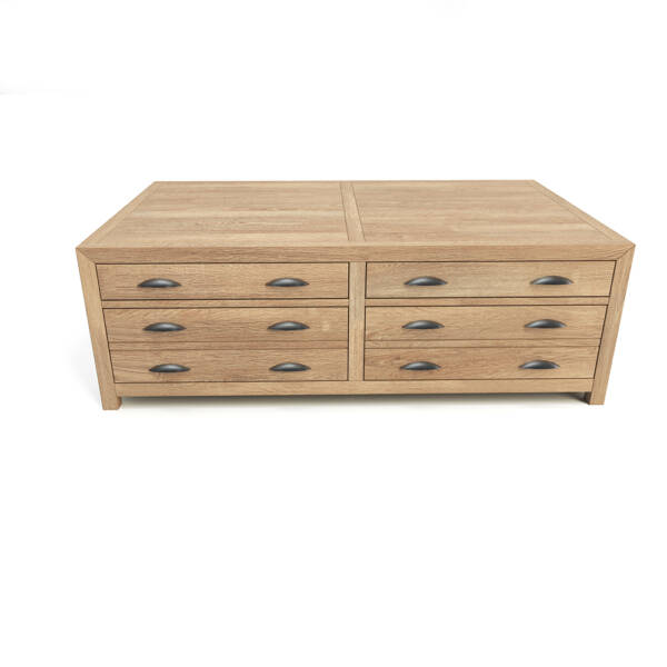 large coffee table oak